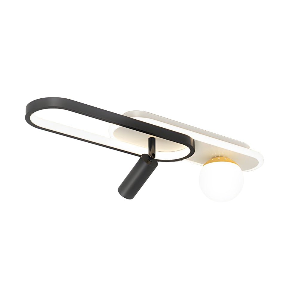 Linear LED Ceiling Light with Adjustable Color Temperature, Modern Architectural Fixture