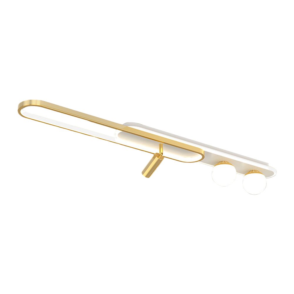 Linear LED Ceiling Light with Adjustable Color Temperature, Modern Architectural Fixture