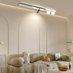 Linear LED Ceiling Light with Adjustable Color Temperature, Modern Architectural Fixture