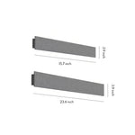 Modern Concrete Outdoor Wall Sconce with Warm LED Light, IP65 Waterproof Linear Fixture