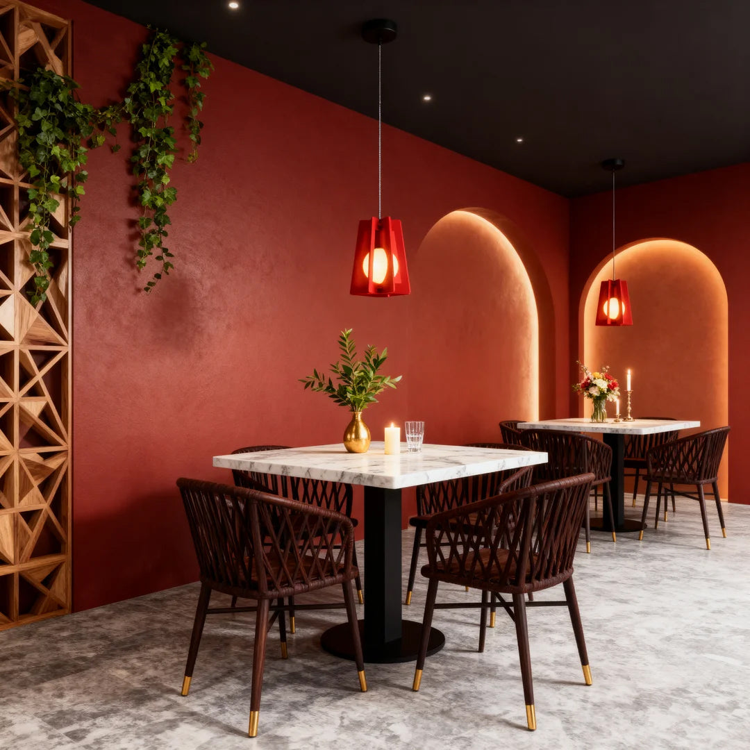 Geometric Felt Pendant Light with Acoustic Design for Modern Interiors