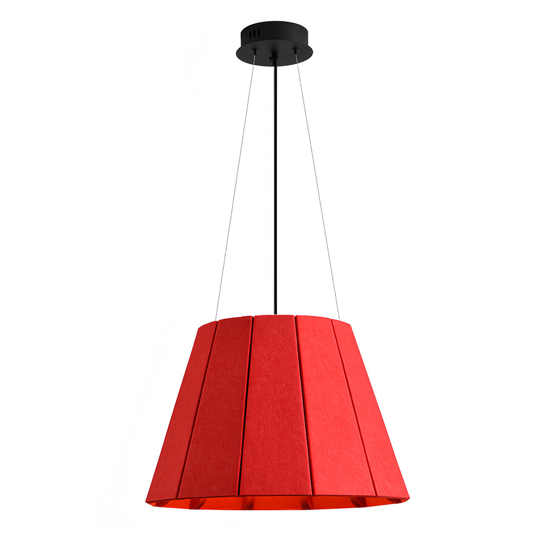 Acoustic PET Felt Pendant Light with Iron Frame, Modern Minimalist Ceiling Lamp
