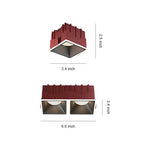 Square LED Recessed Downlight Grid Linear Architectural Lighting