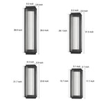 Modern Outdoor LED Wall Light in Black Stainless Steel