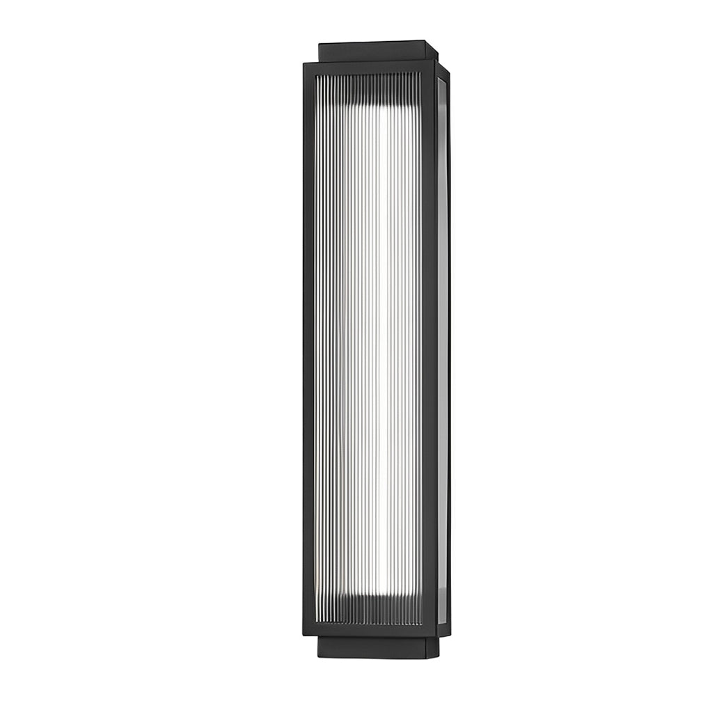 Modern Outdoor LED Wall Light in Black Stainless Steel
