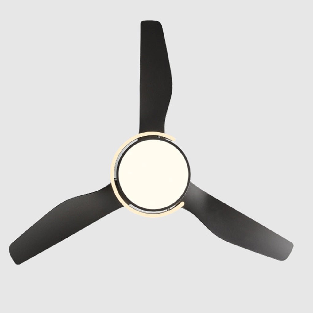 Modern Ceiling Fan with Dimmable LED Light and Remote Control