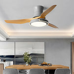 Modern Ceiling Fan with Dimmable LED Light and Remote Control