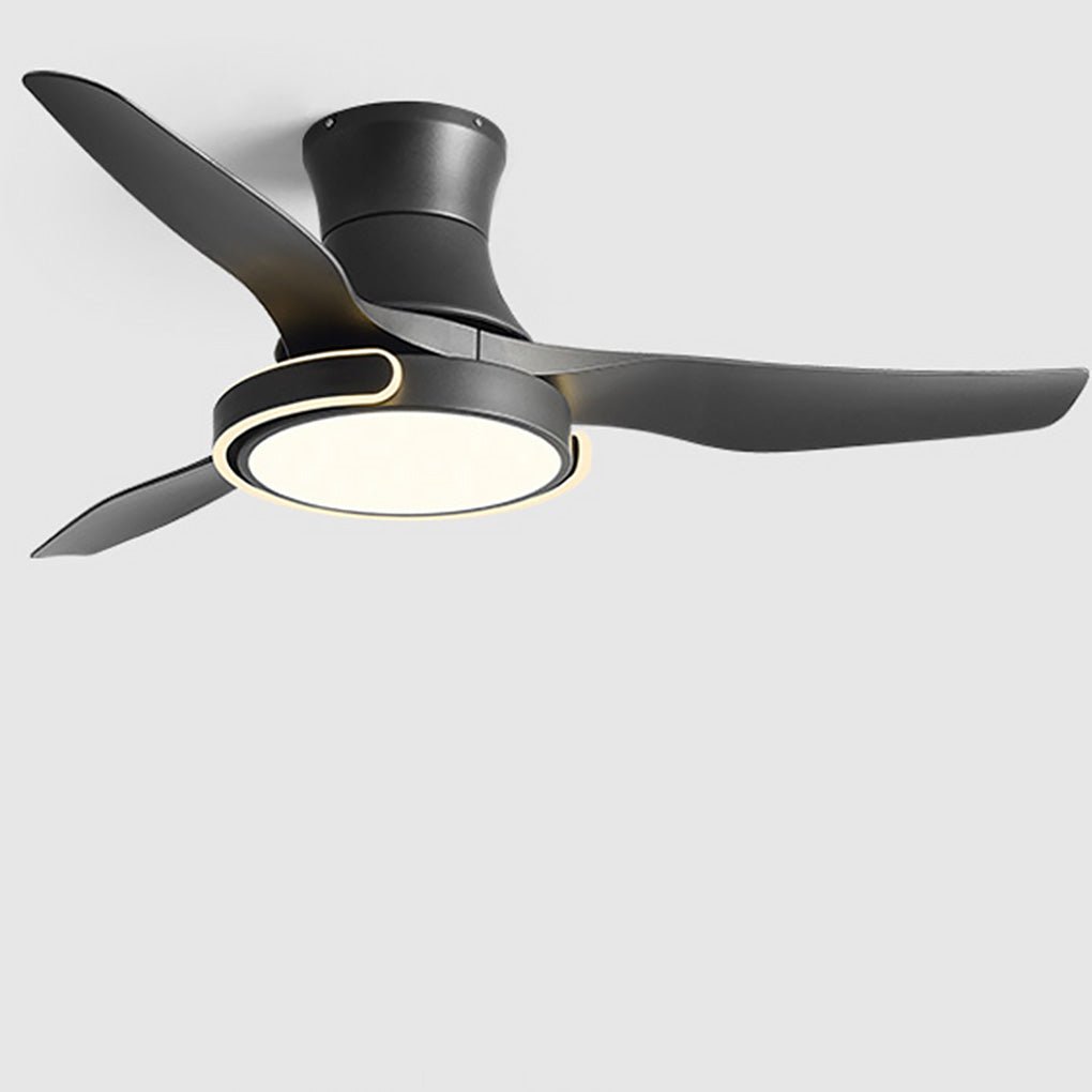 Modern Ceiling Fan with Dimmable LED Light and Remote Control
