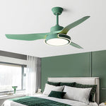 Modern Ceiling Fan with Dimmable LED Light and Remote Control