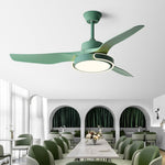 Modern Ceiling Fan with Dimmable LED Light and Remote Control