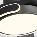 Modern Ceiling Fan with Dimmable LED Light and Remote Control