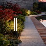 Cylindrical LED Bollard Light for Modern Landscape Paths