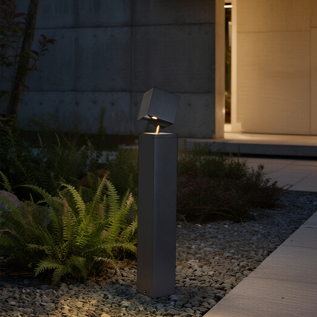 Minimalist LED Bollard Light for Pathways | Modern Outdoor Landscape Lighting
