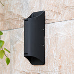 Luma Up & Down Outdoor Wall Light in Black Aluminum