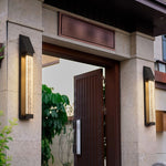 Aria Solar Wall Sconce in Matte Black Stainless Steel