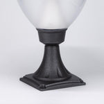 Modern Outdoor Bollard Light in Black Aluminum for Pathways and Courtyards