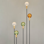 Reed Path Landscape Lighting with Glass Sphere Shade, Outdoor LED Garden Lamp