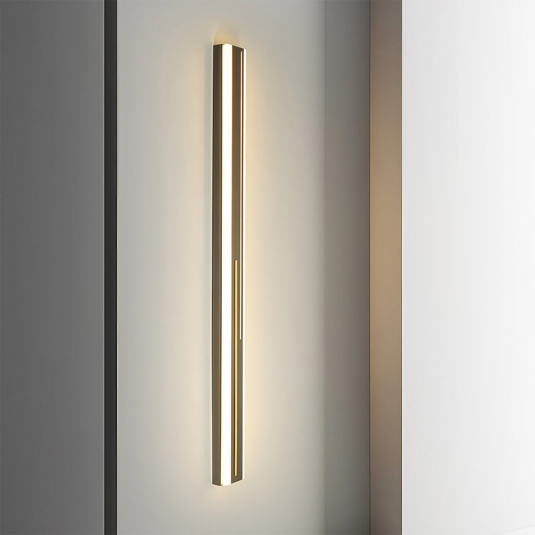 Linear Outdoor Wall Sconce with Dimmable LED Light