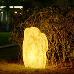 Sculptural Stone Resin LED Landscape Light for Courtyard & Garden