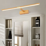 Adjustable LED Vanity Light with Retractable Rod in Matte Aluminum