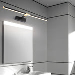 Adjustable LED Vanity Light with Retractable Rod in Matte Aluminum