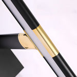 Adjustable LED Vanity Light with Retractable Rod in Matte Aluminum