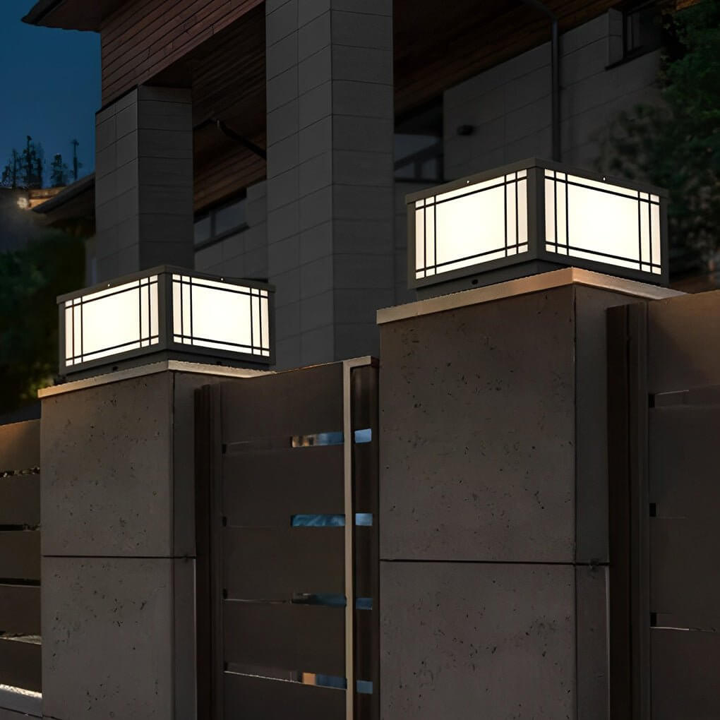 Modern LED Fence Post Light with Remote – Waterproof Stainless Steel Outdoor Lighting
