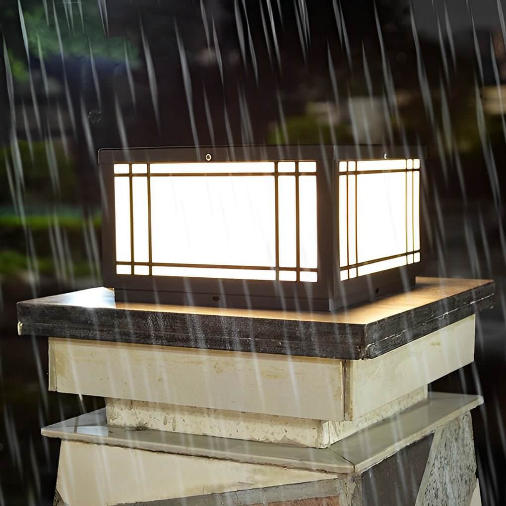 Modern LED Fence Post Light with Remote – Waterproof Stainless Steel Outdoor Lighting