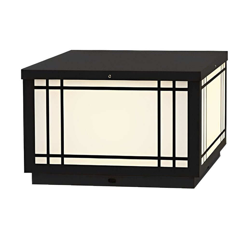 Modern LED Fence Post Light with Remote – Waterproof Stainless Steel Outdoor Lighting