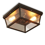 Retro Industrial Style Creative Double Head Porch Balcony Corridor Led Ceiling Lamp