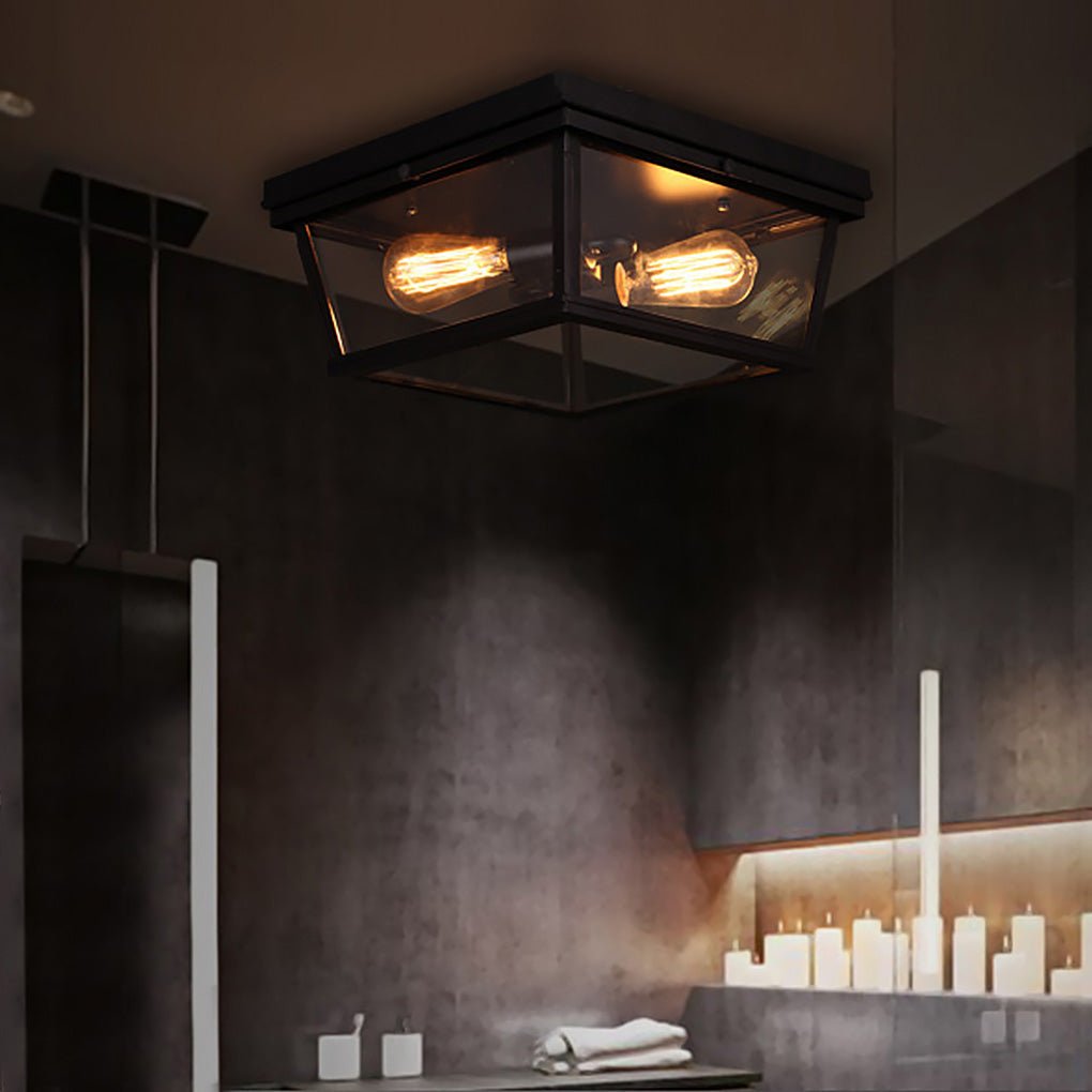 Retro Industrial Style Creative Double Head Porch Balcony Corridor Led Ceiling Lamp