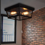 Retro Industrial Style Creative Double Head Porch Balcony Corridor Led Ceiling Lamp