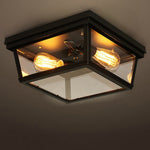 Retro Industrial Style Creative Double Head Porch Balcony Corridor Led Ceiling Lamp