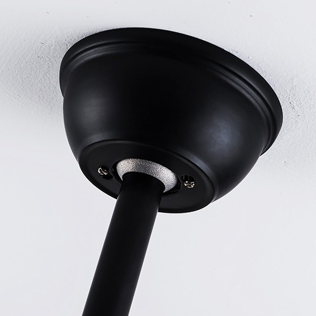 Retro Industrial Timing Three Speed Wind Regulation Mute Cage Ceiling Fan Lamp