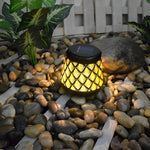 Artisan Solar Pendant Lanterns with Iron Mesh – Set of Two for Outdoor Ambiance