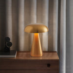 Mushroom Table Lamp, Retro Metal Dimmable LED Desk Light