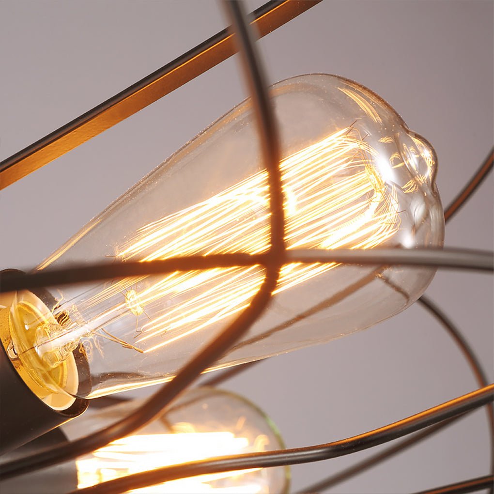 Retro Nostalgic Creative Personality Industrial Fan Chandelier For Cafe Restaurant