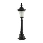 Retro Outdoor Post Light – Vintage High Pole Garden Lamp in Black