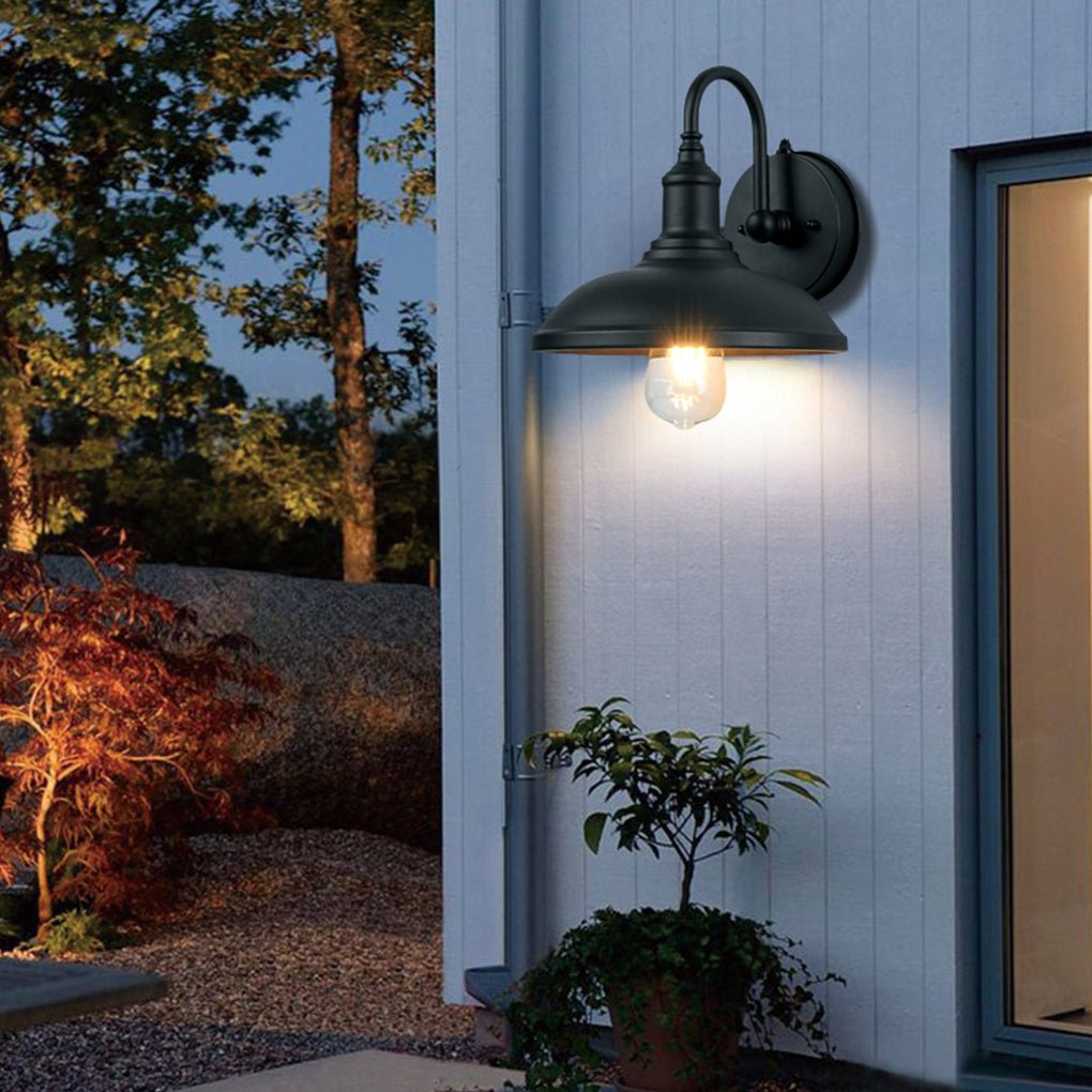 Retro Outdoor Waterproof Induction Led Wall Sconces Balcony Stair Garden Light