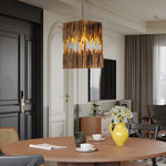 Artisan Bamboo Cuboid Pendant Light – Retro LED Suspension Lamp