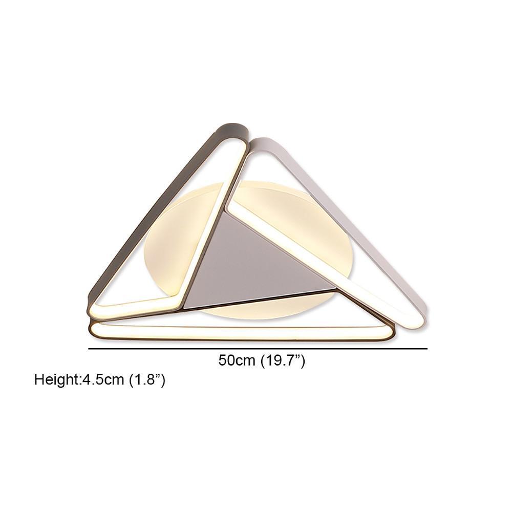 Modern Geometric LED Flush Mount Ceiling Light for Living Room and Bedroom