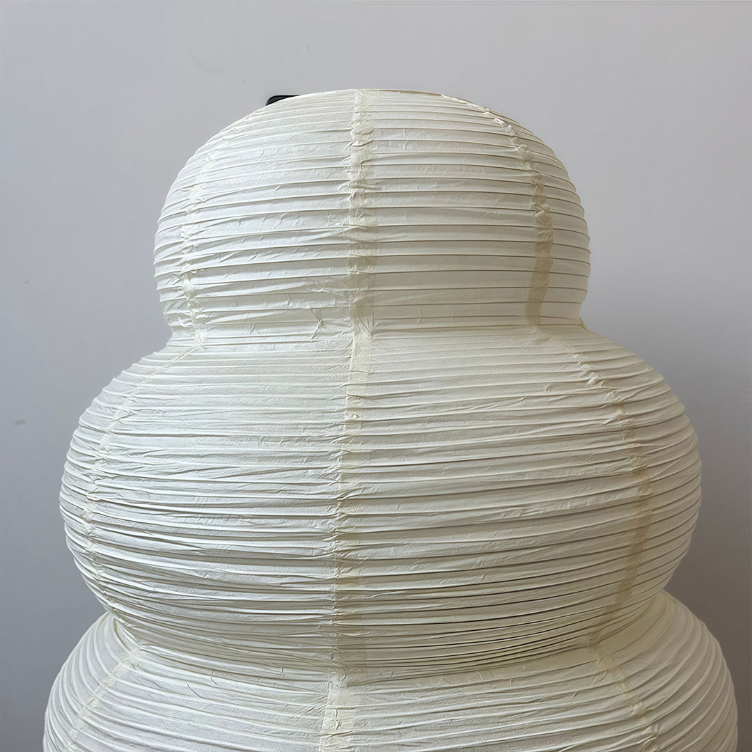 Wabi-Sabi Rice Paper Table Lamp with Aluminum Frame, Minimalist Japanese Design for Bedroom & Study
