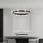 Lumina Ring LED Chandelier — Modern Nordic Glass Pendant Light