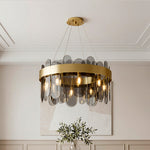 Lumina Glass Chandelier — Modern Luxury Pendant for Dining & Living Spaces