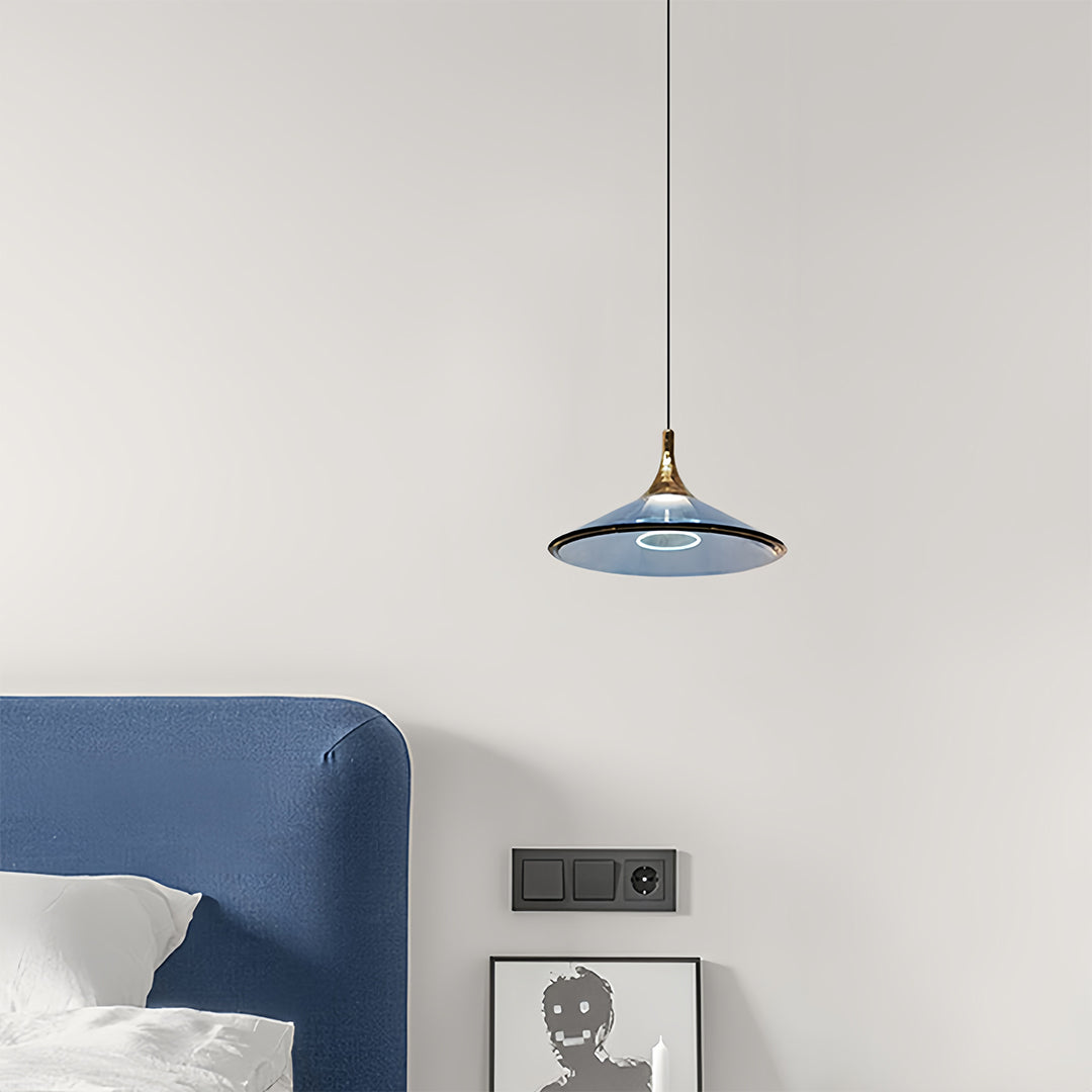 Rise and Fall Pendant Light – Italian Minimalist Aluminum & Acrylic Hanging Lamp