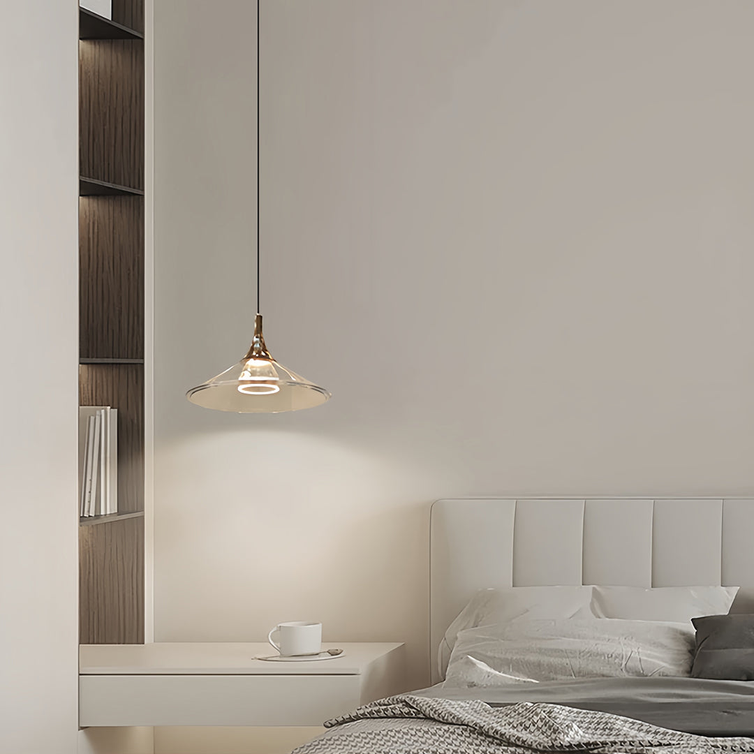 Rise and Fall Pendant Light – Italian Minimalist Aluminum & Acrylic Hanging Lamp