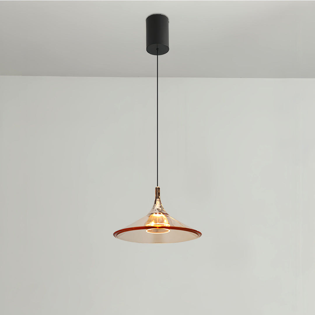 Rise and Fall Pendant Light – Italian Minimalist Aluminum & Acrylic Hanging Lamp