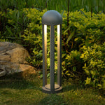 Modern Garden Bollard Light with Die-Cast Aluminum Body