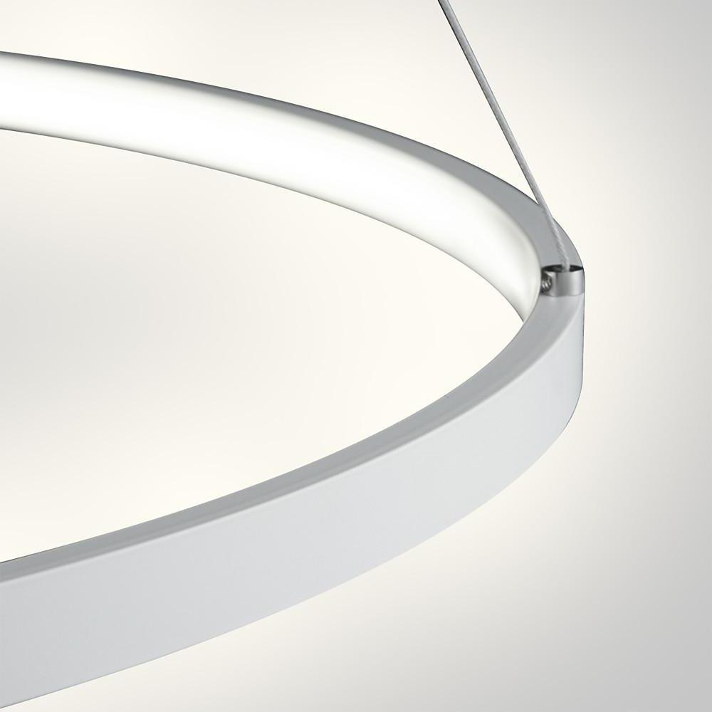 Round Geometric 30 Watt Single Ring Integrated Led Modern Bedroom Pendant
