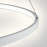 Round Geometric 30 Watt Single Ring Integrated Led Modern Bedroom Pendant